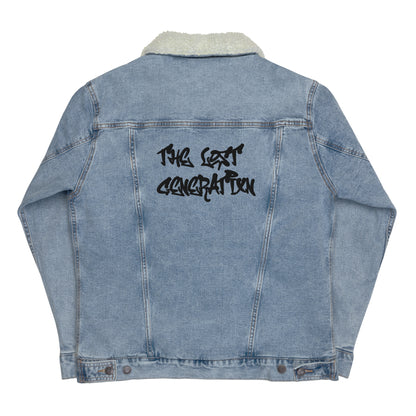 Unisex denim sherpa jacket